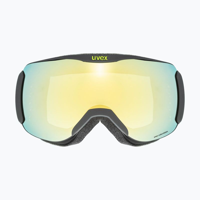 Lyžařské brýle  UVEX Downhill 2100 CV Race black matt/mirror gold clear 2