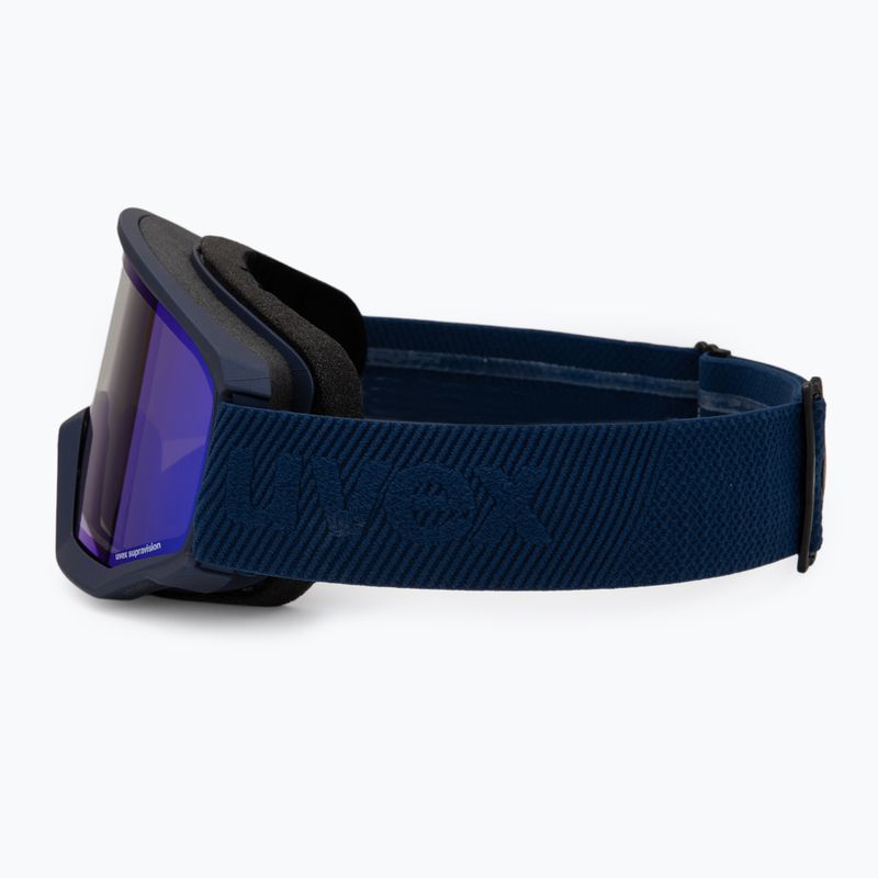 Lyžařské brýle UVEX Athletic FM navy matt/mirror blue green 4