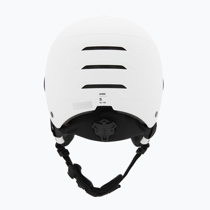 Dětská lyžařská helma UVEX Rocket Visor Jr white/black matt/mirror blue/smoke 4