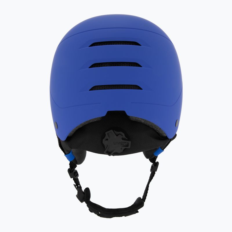 Dětská  lyžařská helma  UVEX Rocket Visor Jr blue matt/mirror blue/smoke 4