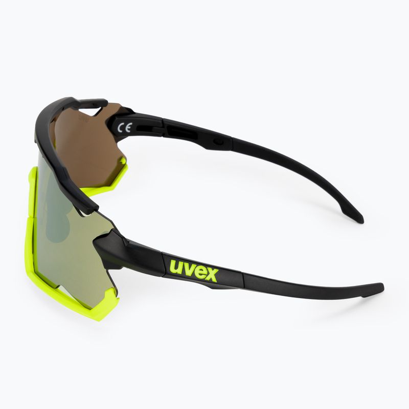 Cyklistické brýle UVEX Sportstyle 228 black yellow mat/mirror yellow 53/2/067/2616 4