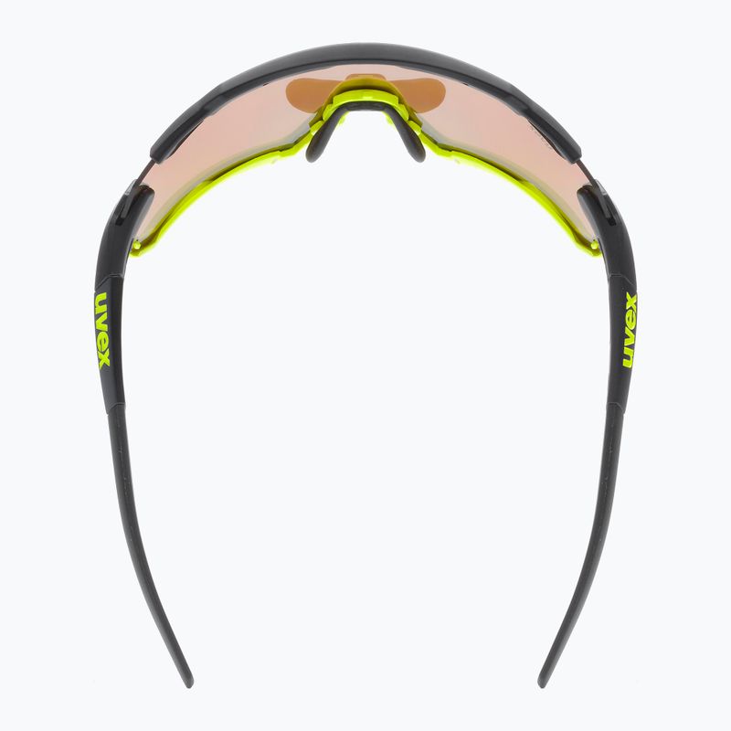 Cyklistické brýle UVEX Sportstyle 228 black yellow mat/mirror yellow 53/2/067/2616 6