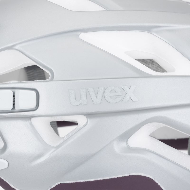 Cyklistická přilba UVEX City Active silver/plum matt 7