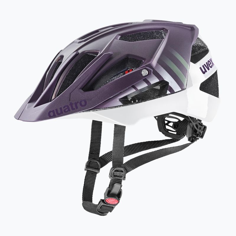 Cyklistická přilba UVEX Quatro CC plum/white matt