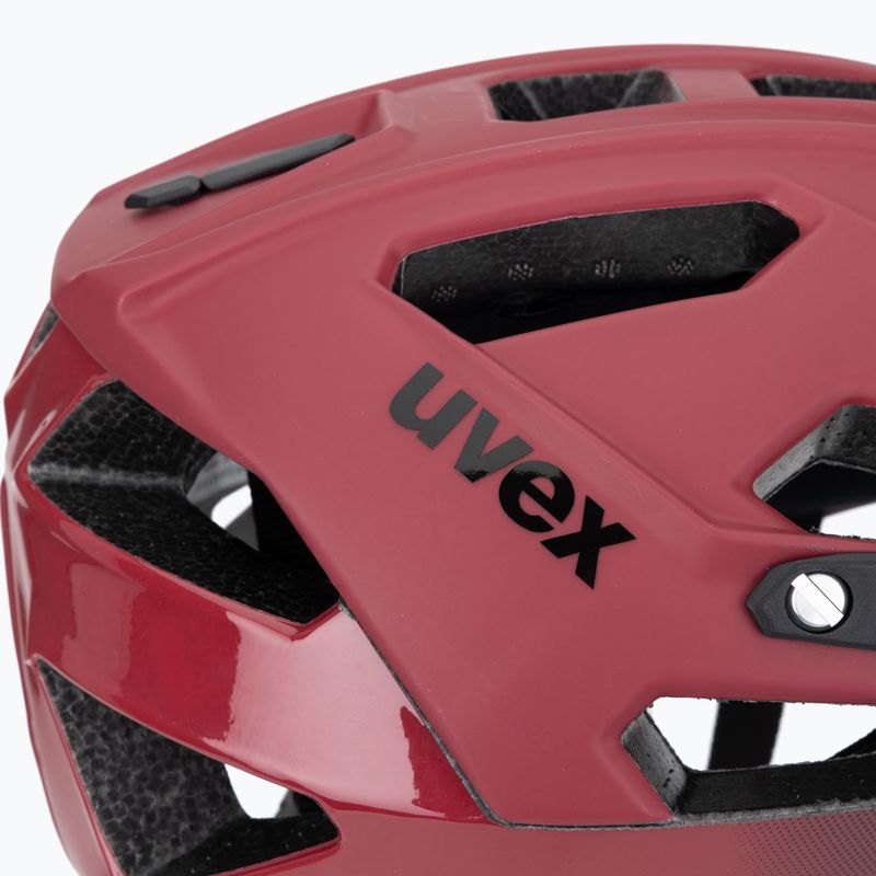 Cyklistická přilba UVEX Quatro CC red/black matt 7