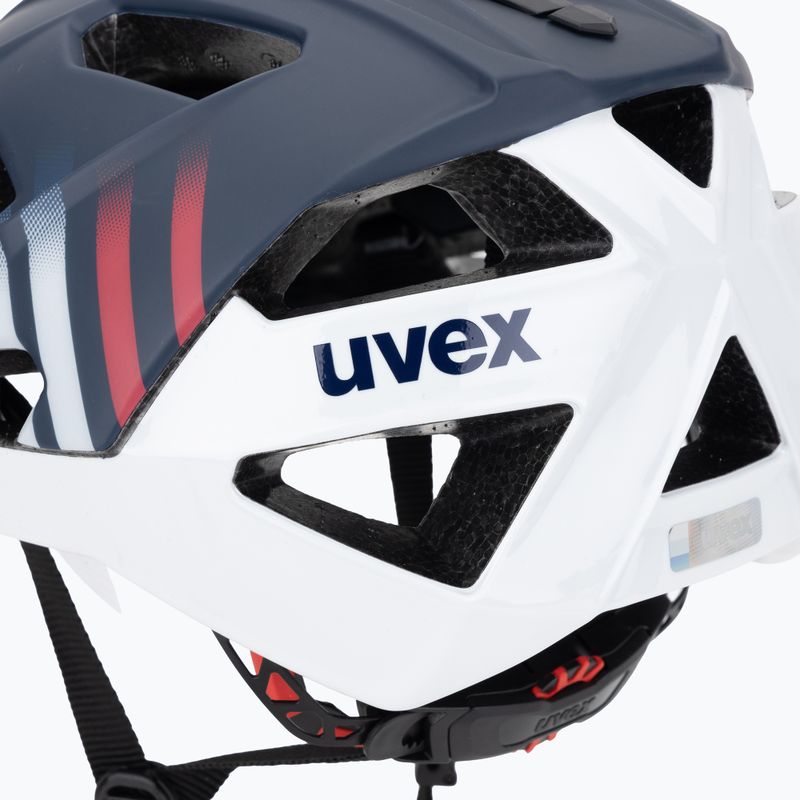 Cyklistická helma UVEX Quatro CC deep space/white matt 7