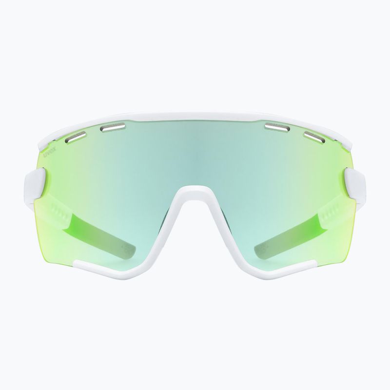 Sluneční brýle UVEX Sportstyle 236 Set white matt/mirror green/clear 2