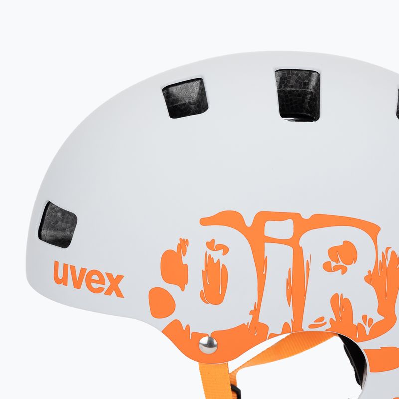 Dětská helma UVEX Kid 3 CC dirtbike light grey/orange 7