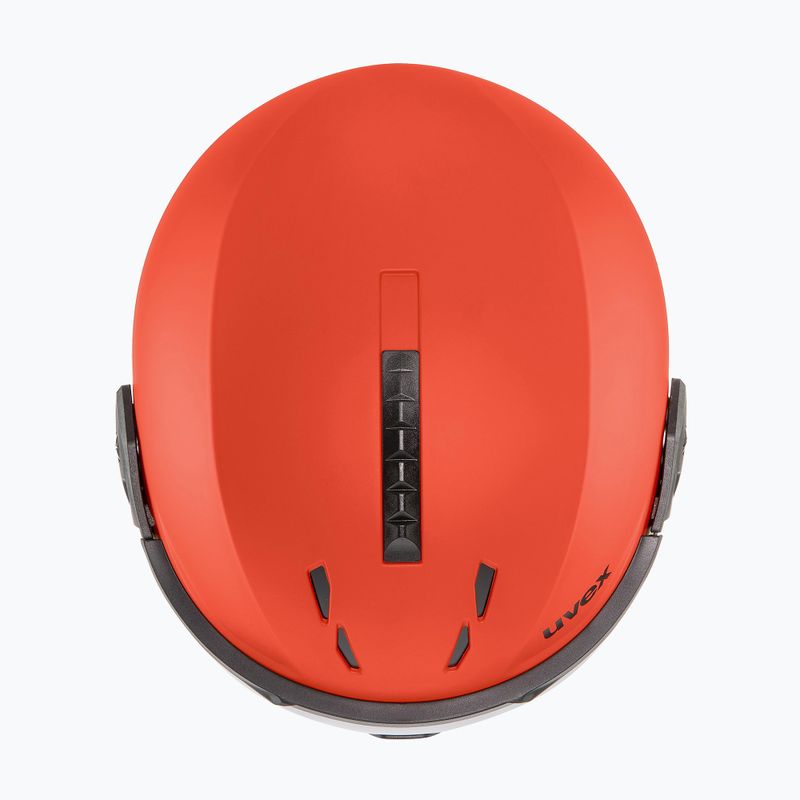 Lyžařská helma UVEX Instinct Visor černá/červená 56/6/260/7005 13