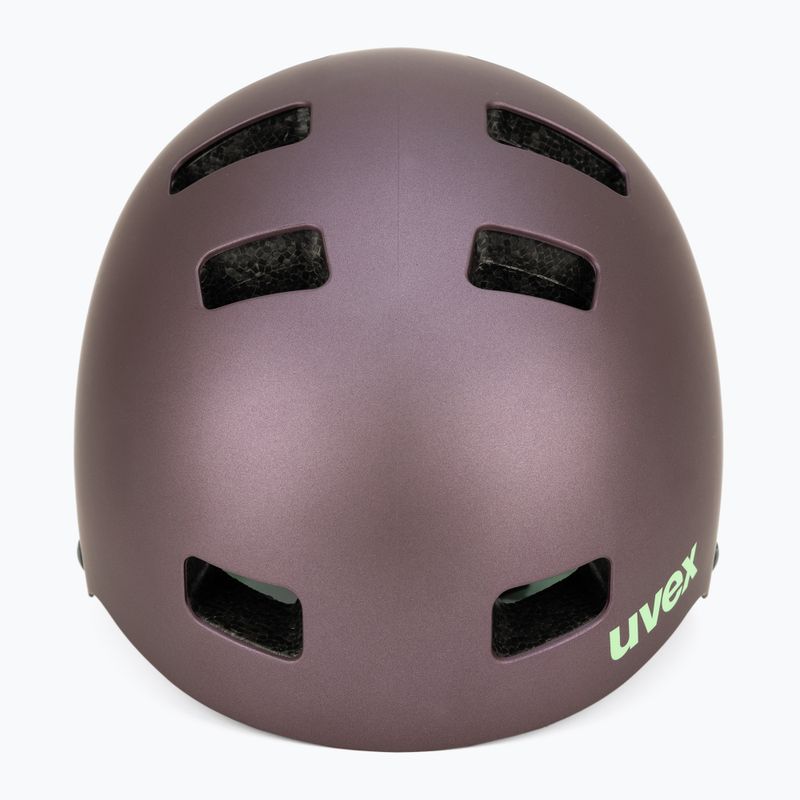 Dětská cyklistická přilba UVEX Kid 3 CC fialová/zelená 41/4/972/18/15 2