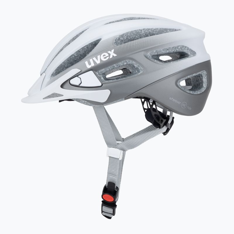 Cyklistická přilba UVEX True CC WE white/grey matt 3