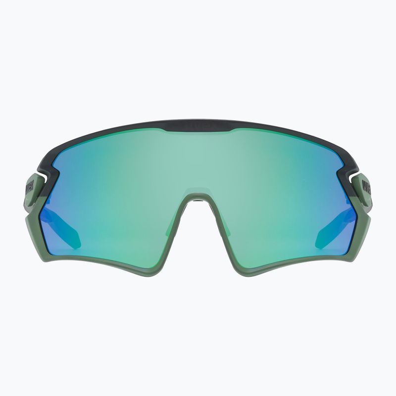 Cyklistické brýle UVEX Sportstyle 231 2.0 moss green black mat/mirror green 53/3/026/7216 6