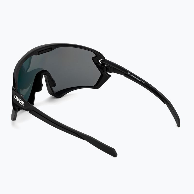 Cyklistické brýle UVEX Sportstyle 231 2.0 P black mat/mirror red 53/3/029/2230 2