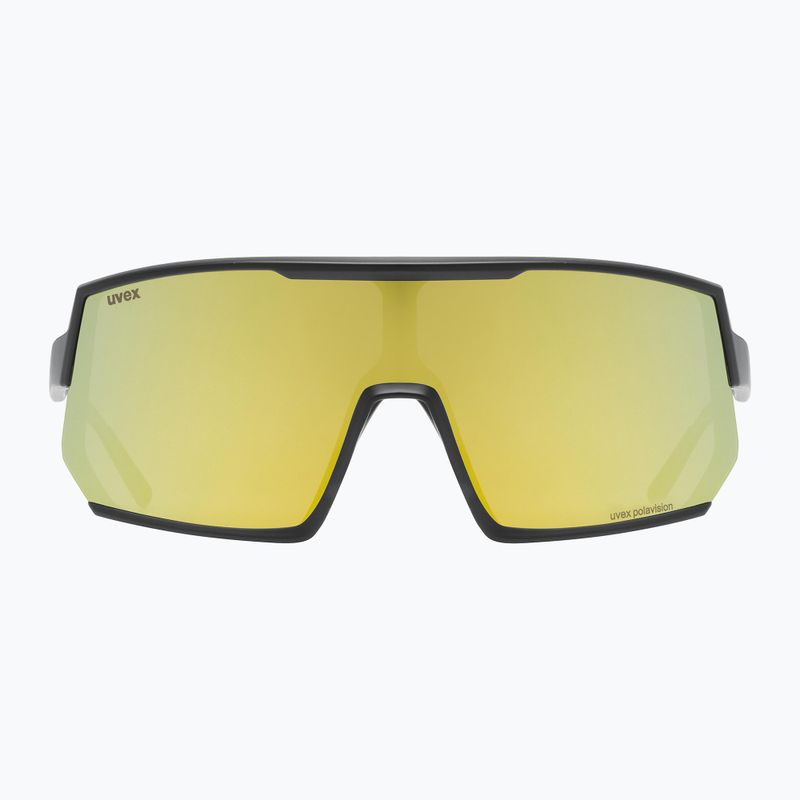 Brýle na kolo UVEX Sportstyle 235 P black mat/mirror yellow 53/3/032/2230 6