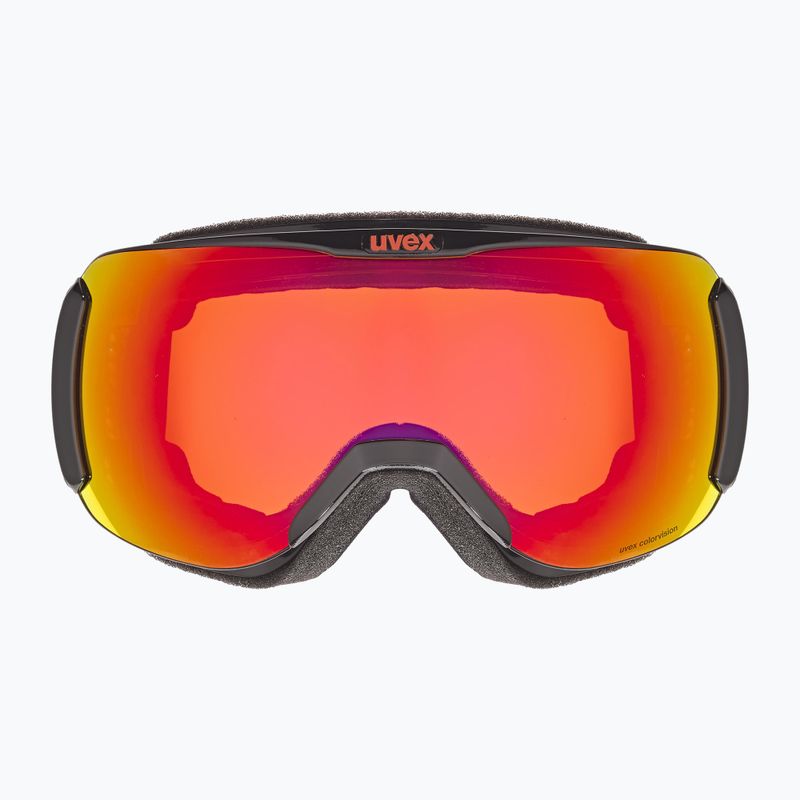 UVEX Downhill 2100 CV S2 lyžařské brýle černé lesklé/zrcadlově šarlatové/colorvision oranžové 6