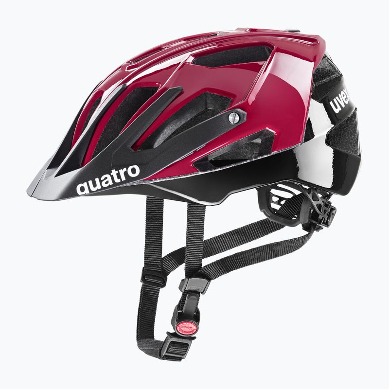 Cyklistická helma UVEX Quatro ruby red/black 6