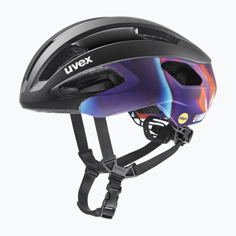 Cyklistická helma UVEX Rise Pro MIPS black/galaxy matt 6