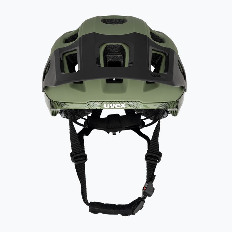 Cyklistická helma UVEX React MIPS moss green/black matt 2