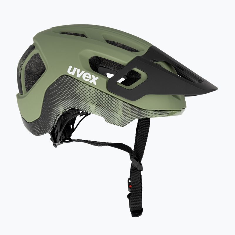 Cyklistická helma UVEX React MIPS moss green/black matt 4