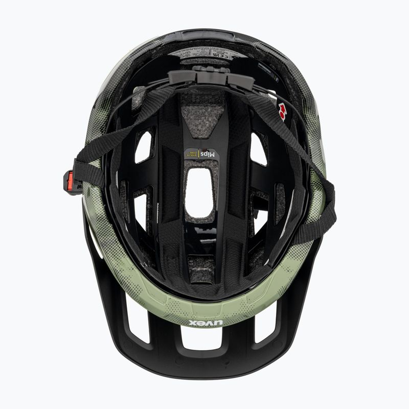 Cyklistická helma UVEX React MIPS moss green/black matt 5