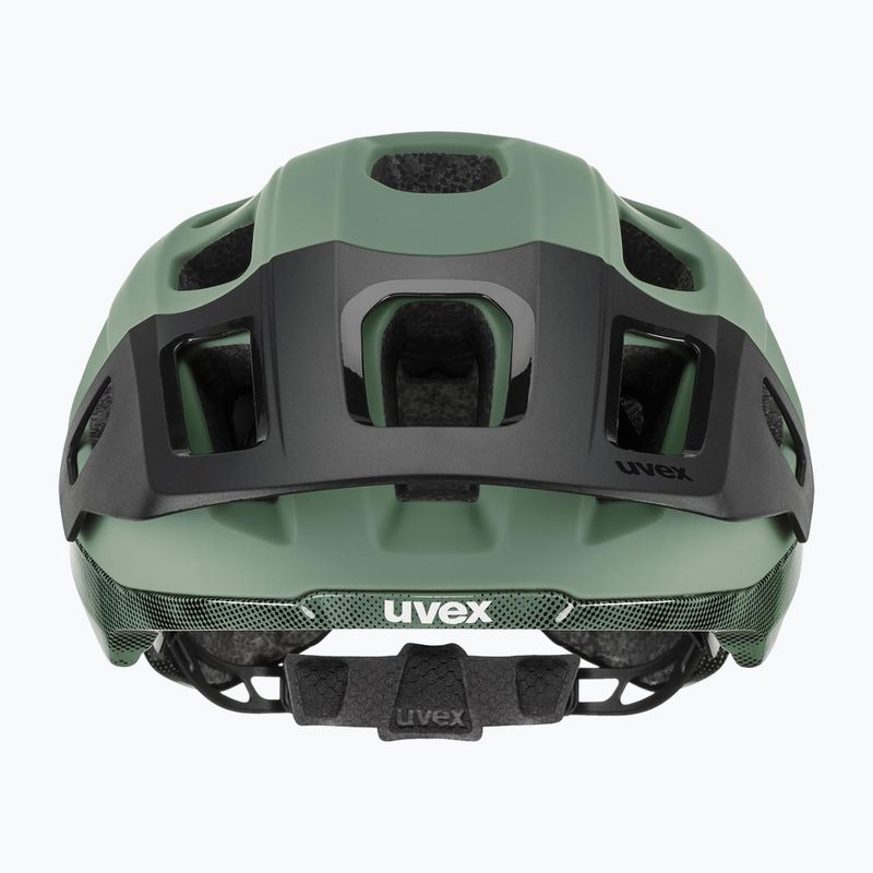 Cyklistická helma UVEX React MIPS moss green/black matt 7