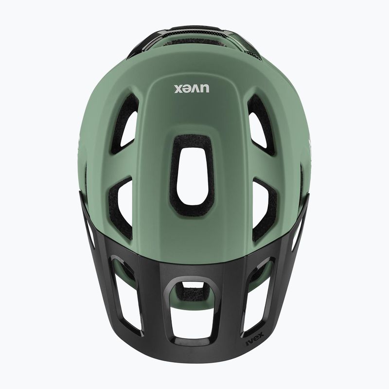 Cyklistická helma UVEX React MIPS moss green/black matt 8