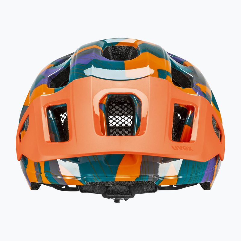 Dětská cyklistická helma UVEX React Jr papaya camo 3