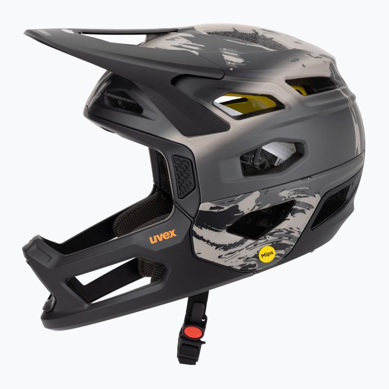 Cyklistická přilba UVEX Revolt MIPS oak brown/orange matt 3