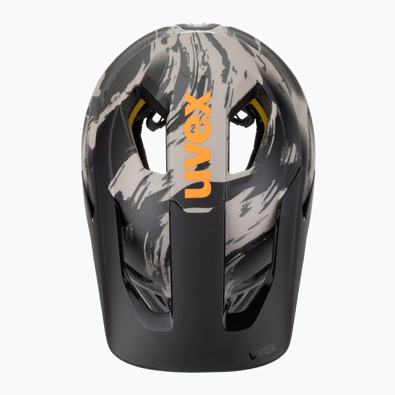 Cyklistická přilba UVEX Revolt MIPS oak brown/orange matt 7