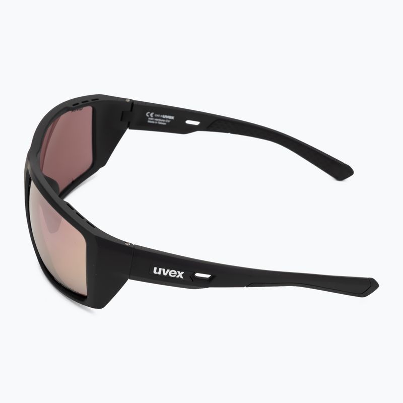 Sluneční brýle UVEX Mtn Venture CV black matt/mirror pink 4