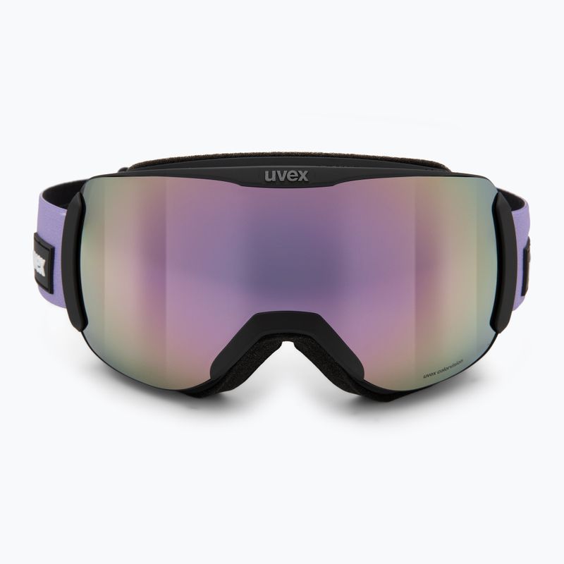 Lyžařské brýle  UVEX Downhill 2100 CV black matt/mirror lavender green 2