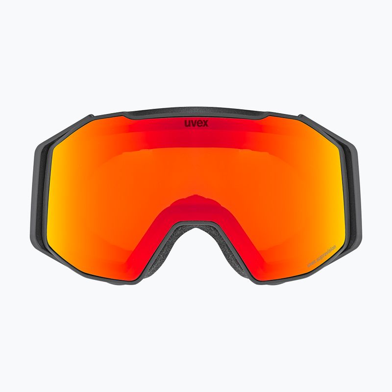 Lyžařské brýle  UVEX Gravity FM black matt/mirror red orange clear 2