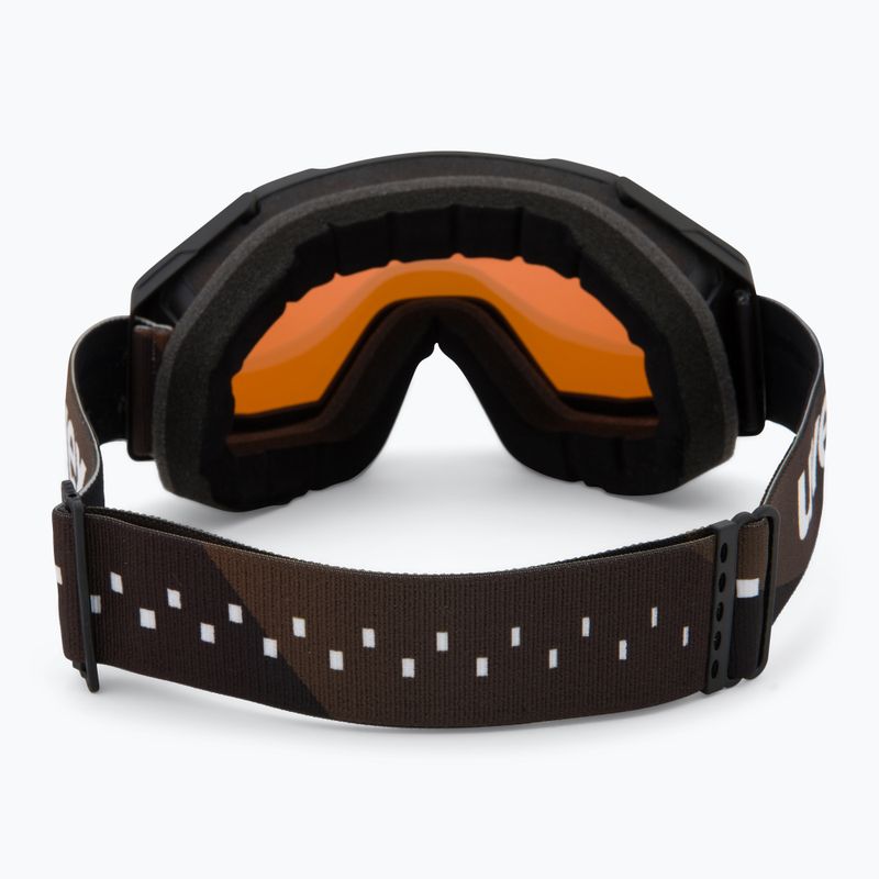 Lyžařské brýle  UVEX Gravity FM black matt/mirror gold orange clear 3