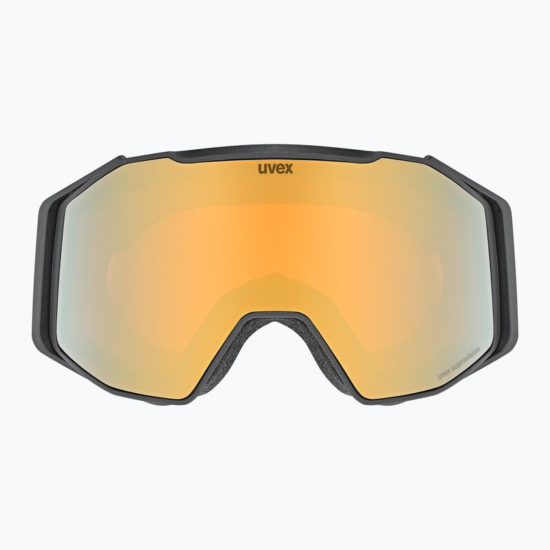 Lyžařské brýle  UVEX Gravity FM black matt/mirror gold orange clear 2