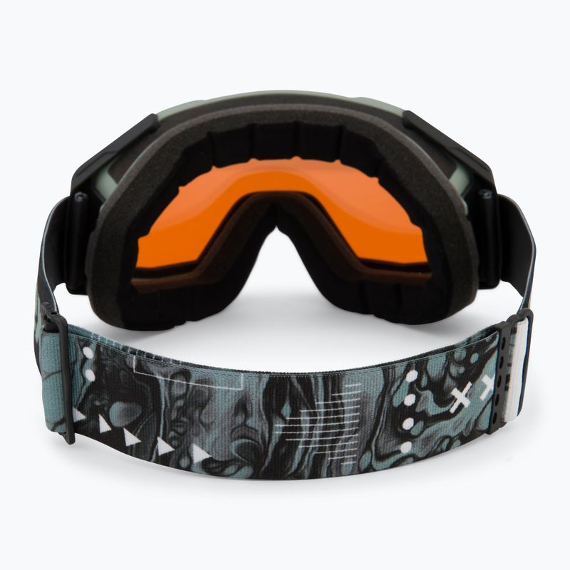 Lyžařské brýle  UVEX Gravity FM acid green matt/mirror opal orange clear 3