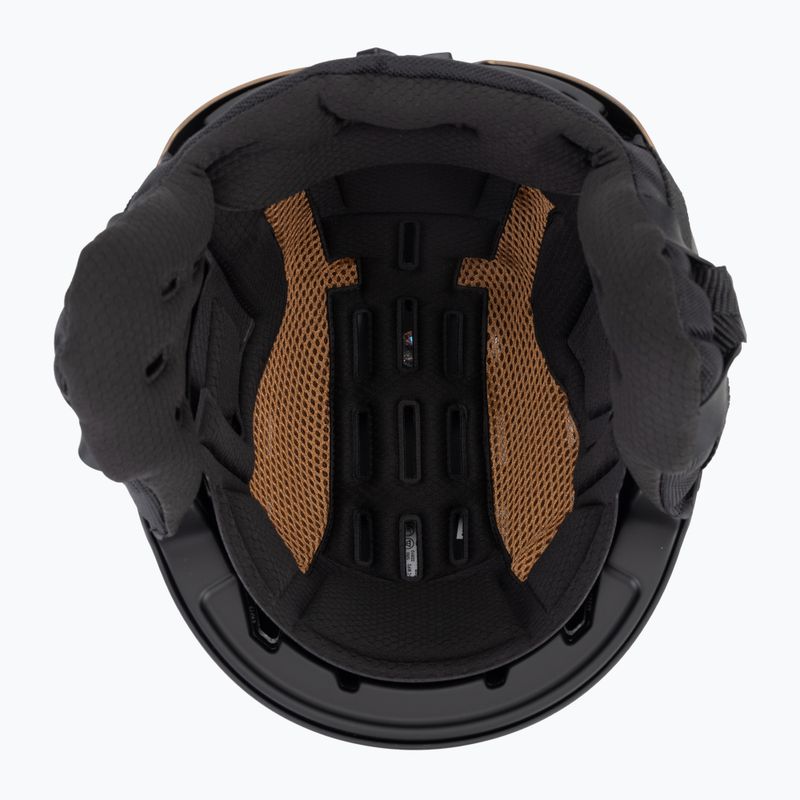 Lyžařská helma UVEX Stance MIPS black/brown matt 5