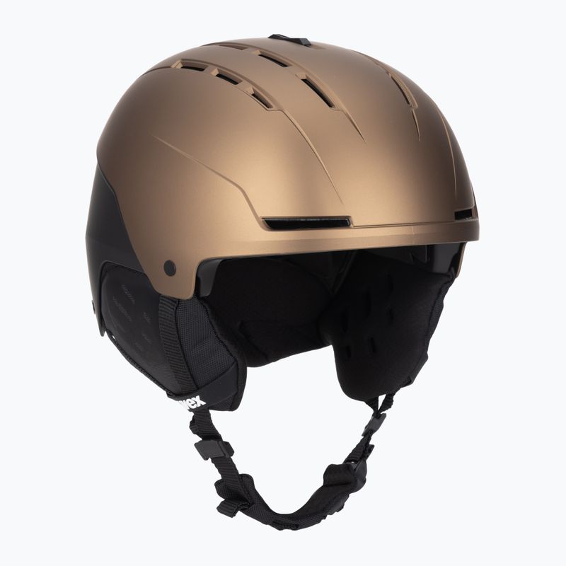 Lyžařská helma UVEX Stance brown/black matt