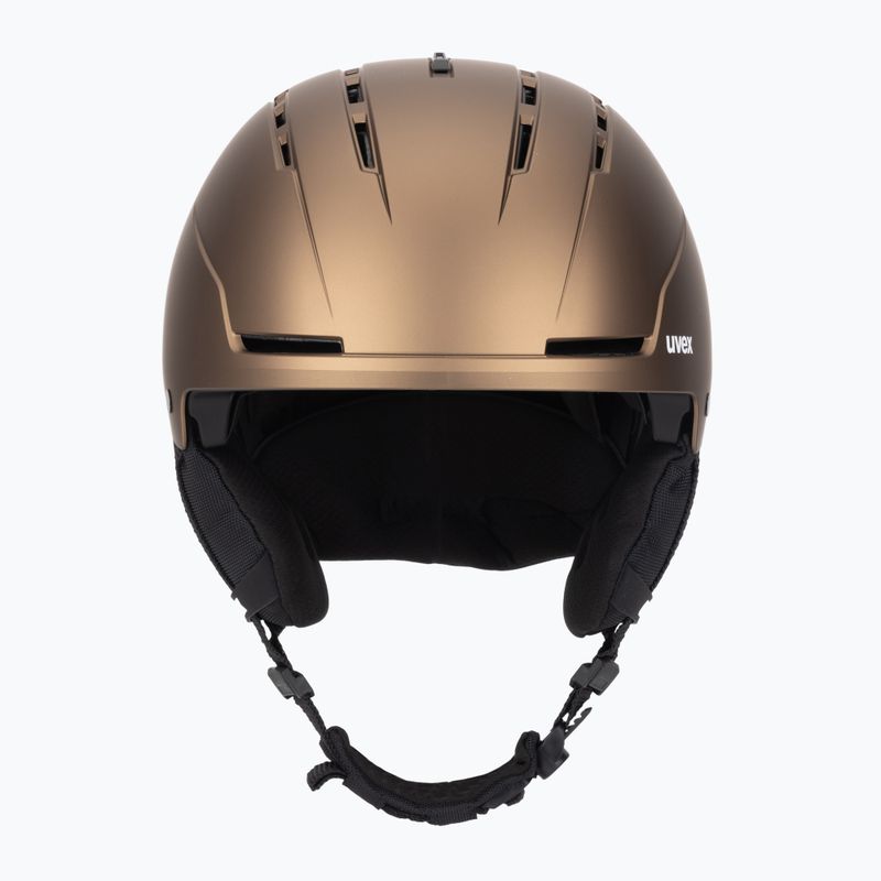Lyžařská helma UVEX Stance brown/black matt 2