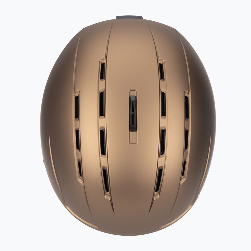 Lyžařská helma UVEX Stance brown/black matt 6