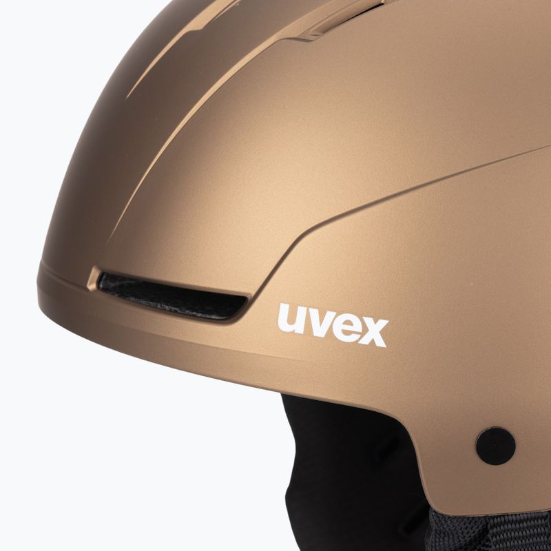 Lyžařská helma UVEX Stance brown/black matt 7
