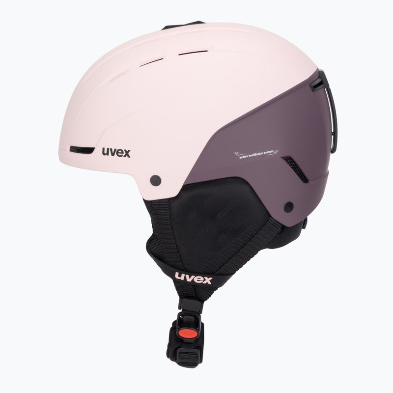 Lyžařská helma UVEX Stance powder/plum matt 3