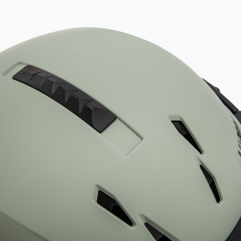 Lyžařská helma UVEX Instinct Visor oxid green matt/mirror silver/smoke 9