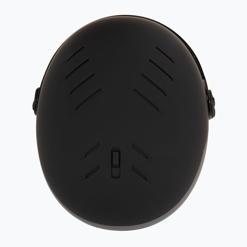 Lyžařská helma UVEX Wanted Visor Pro V black/silver matt 5