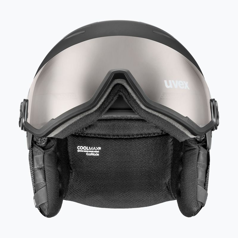 Lyžařská helma UVEX Wanted Visor Pro V black/silver matt 3