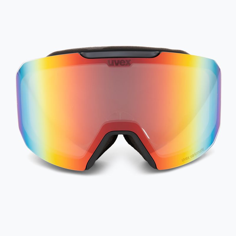 Lyžařské brýle UVEX Evidnt Attract V + case black matt/mirror rainbow clear 3