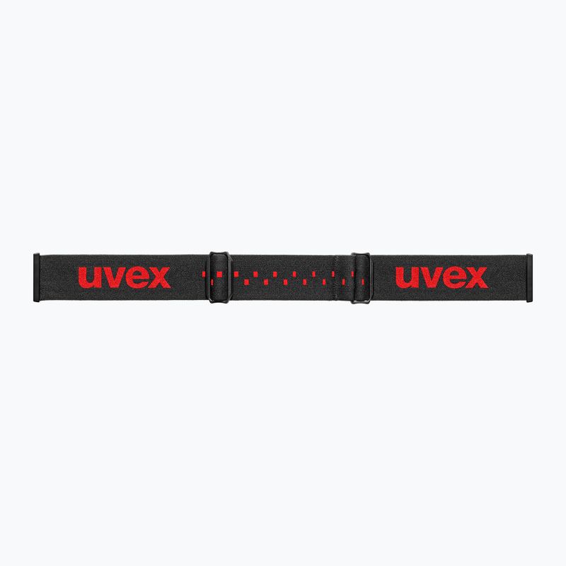 Dětské lyžařské brýle UVEX Pwdr FM black matt/mirror red orange clear 4