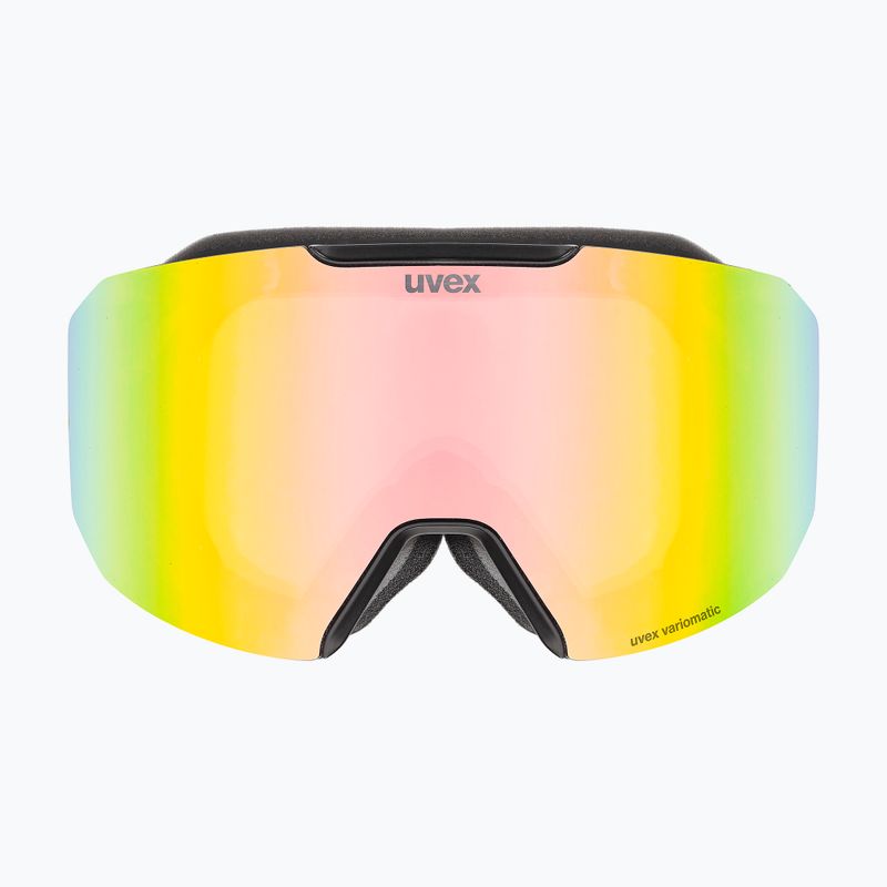 Lyžařské brýle  UVEX Evidnt Attract S V + case black matt/mirror rainbow clear 7