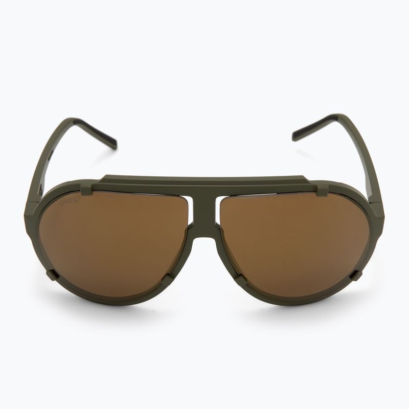 Sluneční brýle UVEX Esntl Pina moss green matt/mirror gold 3