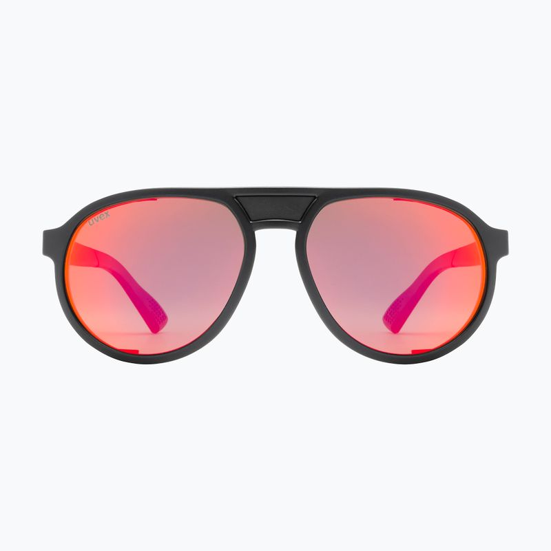 Sluneční brýle UVEX MTN Classic Pure black matt/mirror red 2