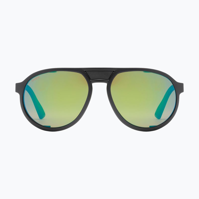Sluneční brýle UVEX MTN Classic Pure black matt/mirror green 2